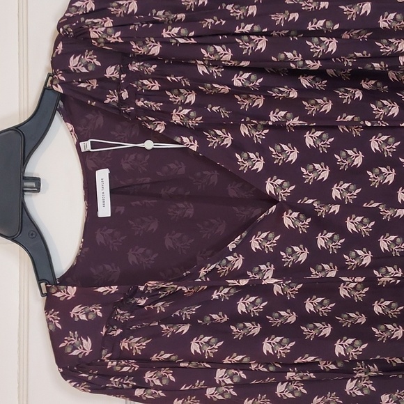 Rebecca Taylor Floral V Neck Top - Picture 7 of 12